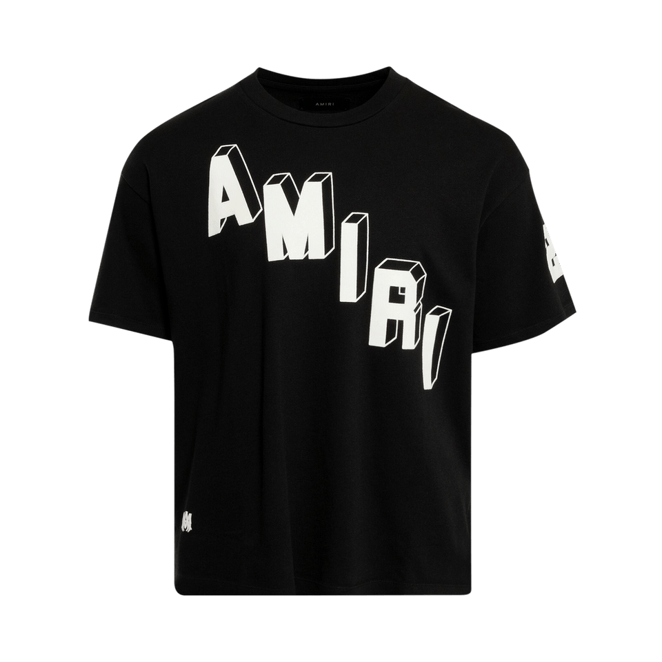 Amiri Flocked Hockey Skater T-Shirt Black