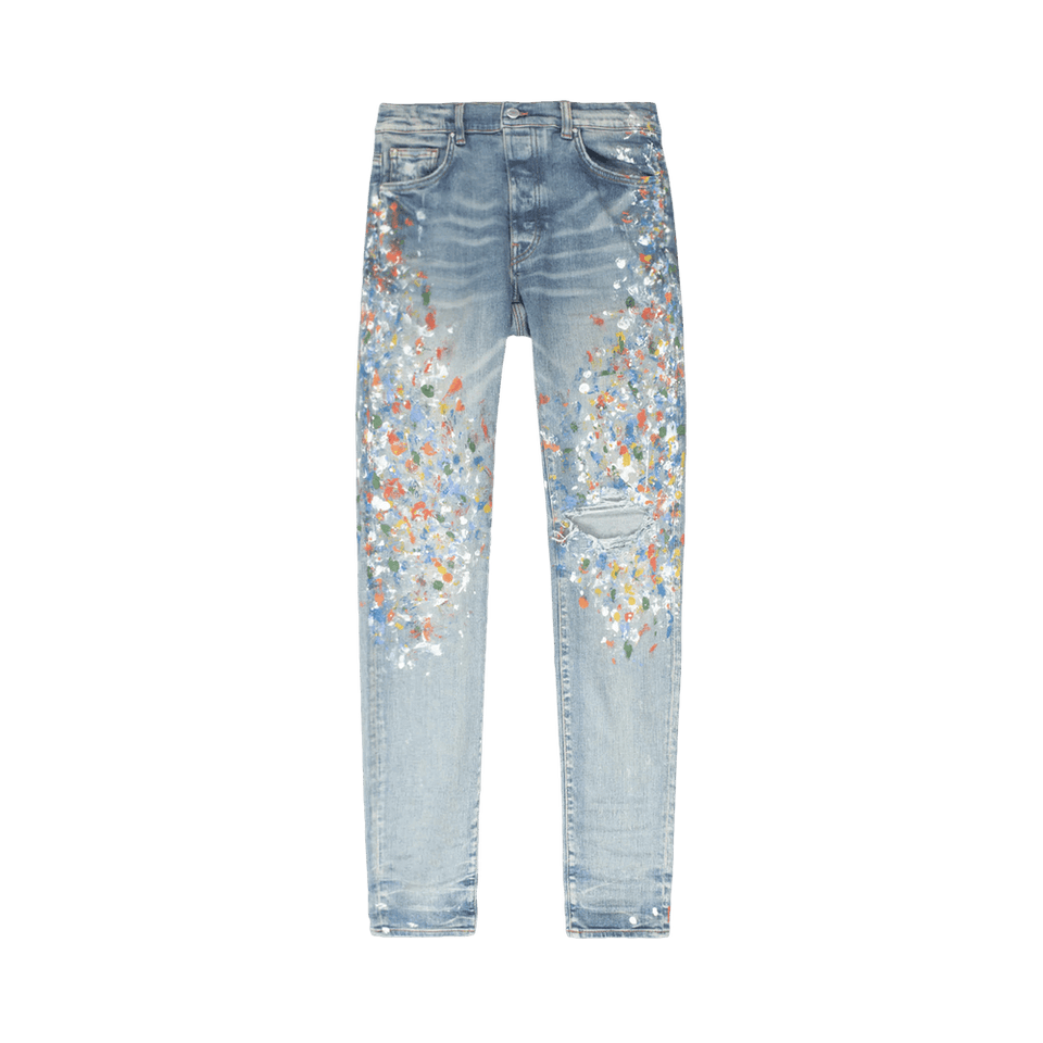 Amiri Skinny Painter Jean Clay Indigo