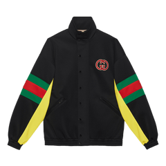 Gucci Light Neoprane Jacket With Web Black