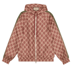 Gucci Logo Silk Jacket Sweet Berries/Rose