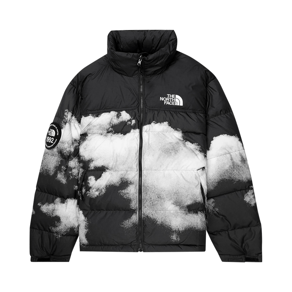 The North Face Printed 92 Retro Anniversary Nuptse Jacket Black