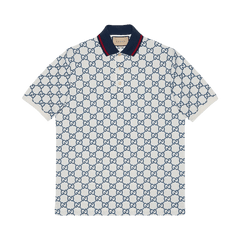 Gucci GG Stretch Polo White/Blue