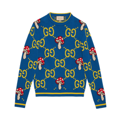 Gucci GG Wool Sweater Bluette/Multicolor