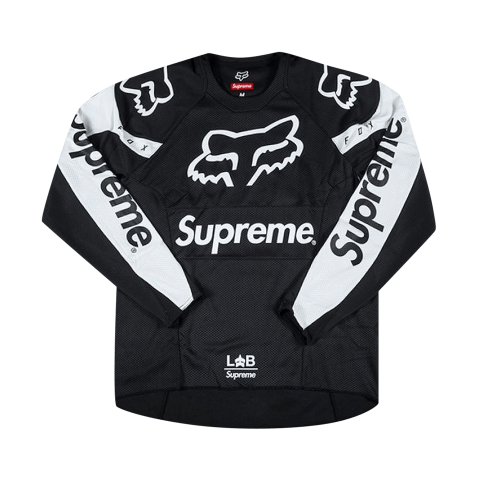 Supreme x Fox Racing Moto Jersey Top Black
