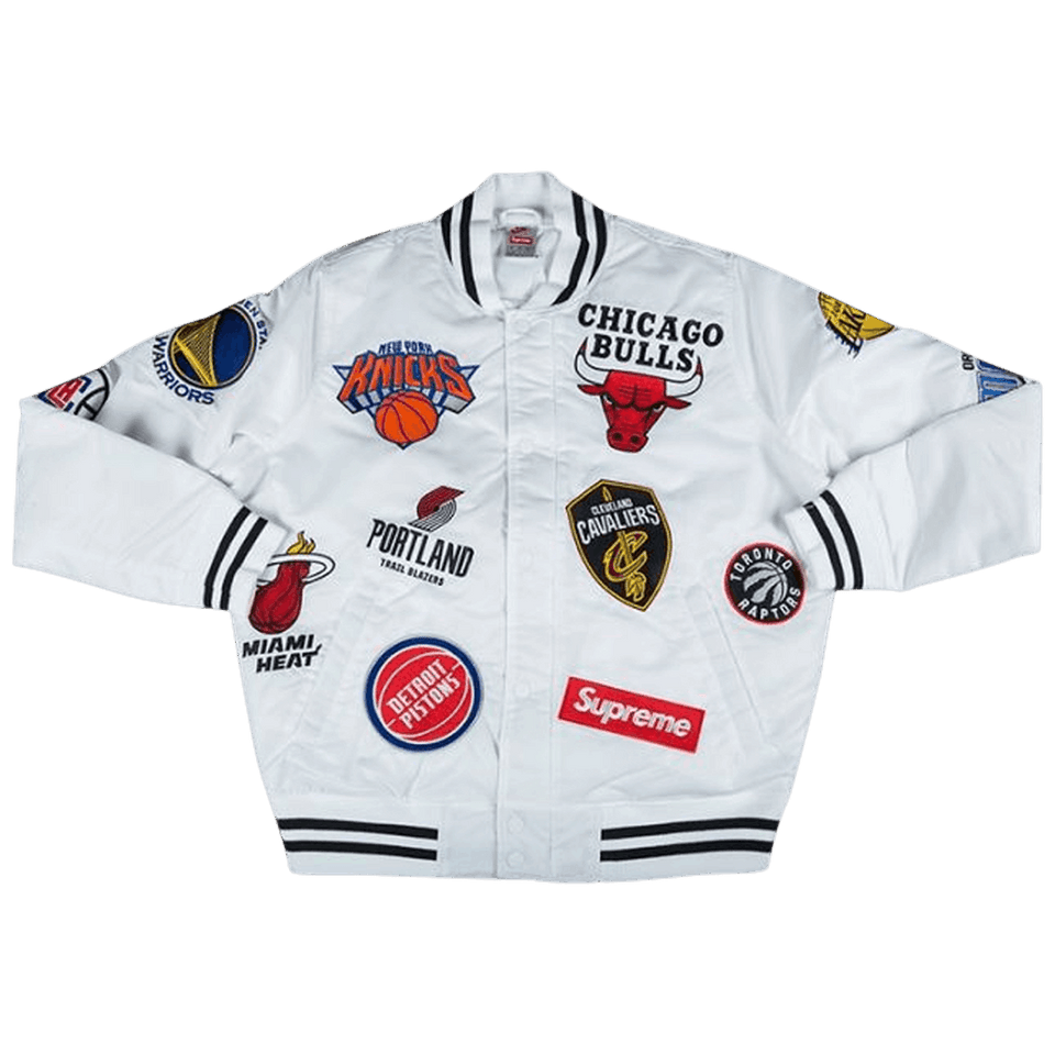 Supreme x Nike x NBA Teams Warm Up Jacket White
