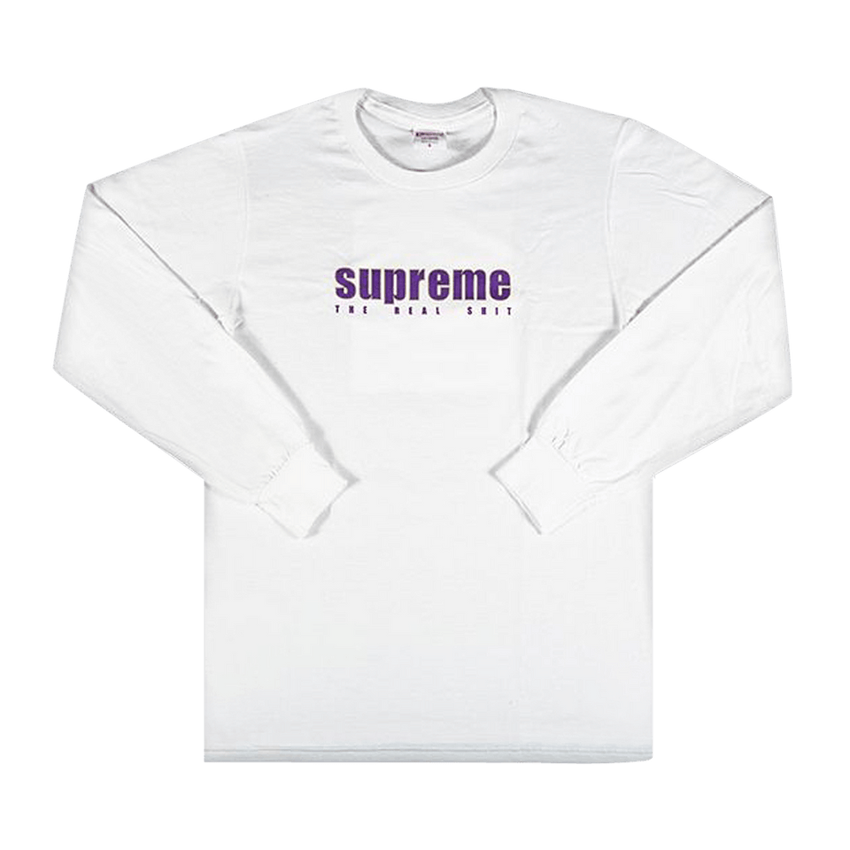 Supreme The Real Shit Long-Sleeve T-Shirt White