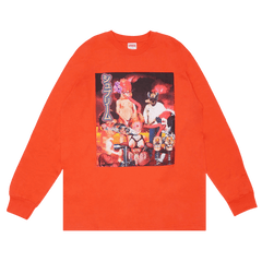 Supreme Sekintani La Norihiro Long-Sleeve T-Shirt Bright Orange