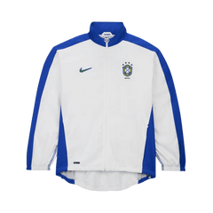 Nike Brazil 1998 Reissue Soccer Replica Track Jacket White/Lyon Blue/Lyon Blue
