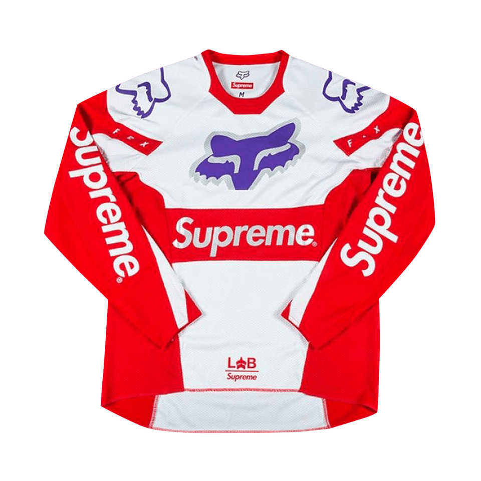 Supreme x Fox Racing Moto Jersey Top Red