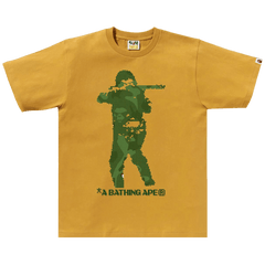 BAPE Bitmap Soldier T-Shirt Yellow
