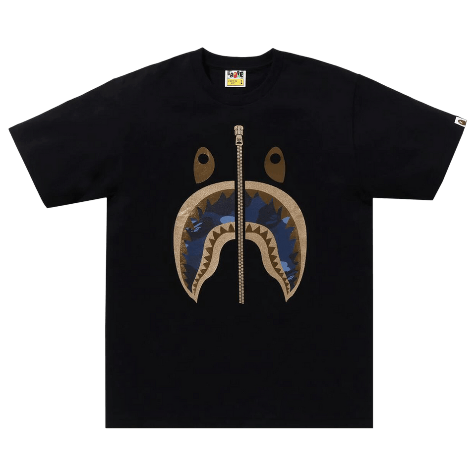 BAPE Color Camo Shark T-Shirt Black/Navy