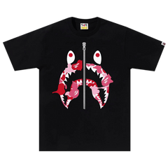 BAPE ABC Camo Rebuild Shark T-Shirt Black/Pink