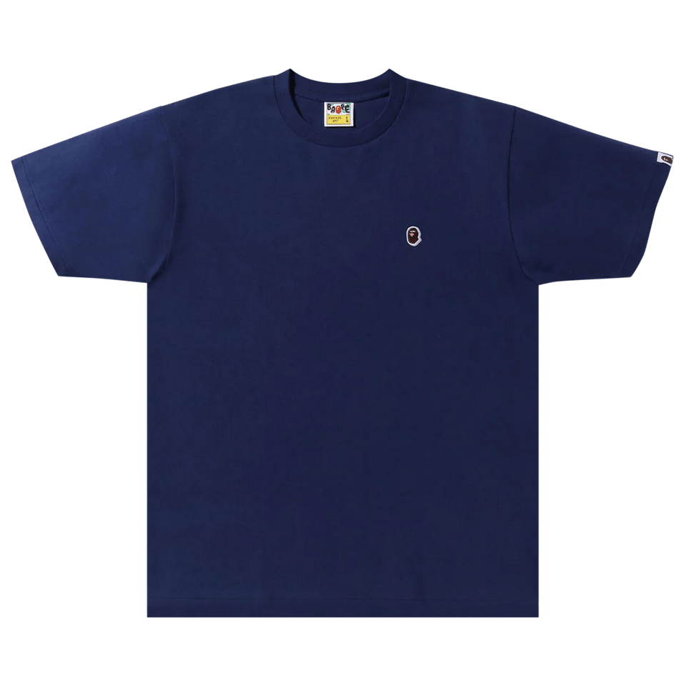 BAPE Ape Head One Point T-Shirt Navy