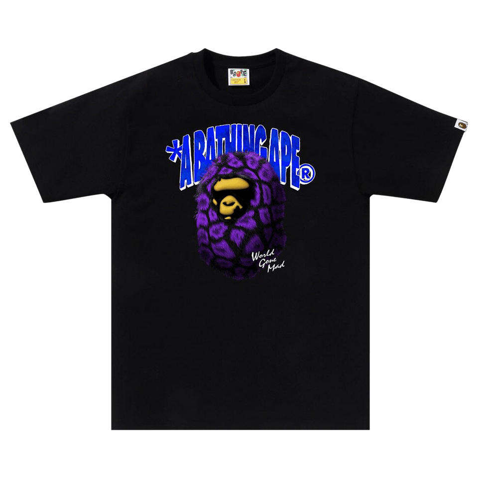 BAPE Fur Ape Head T-Shirt Black