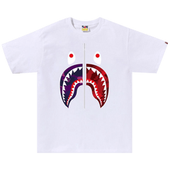 BAPE Color Camo Separate Shark T-Shirt White/Purple
