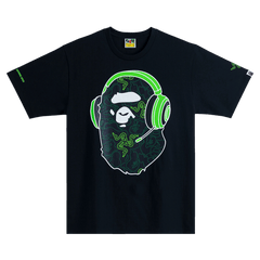 BAPE x Razer Neon Camo Ape Head T-Shirt Black