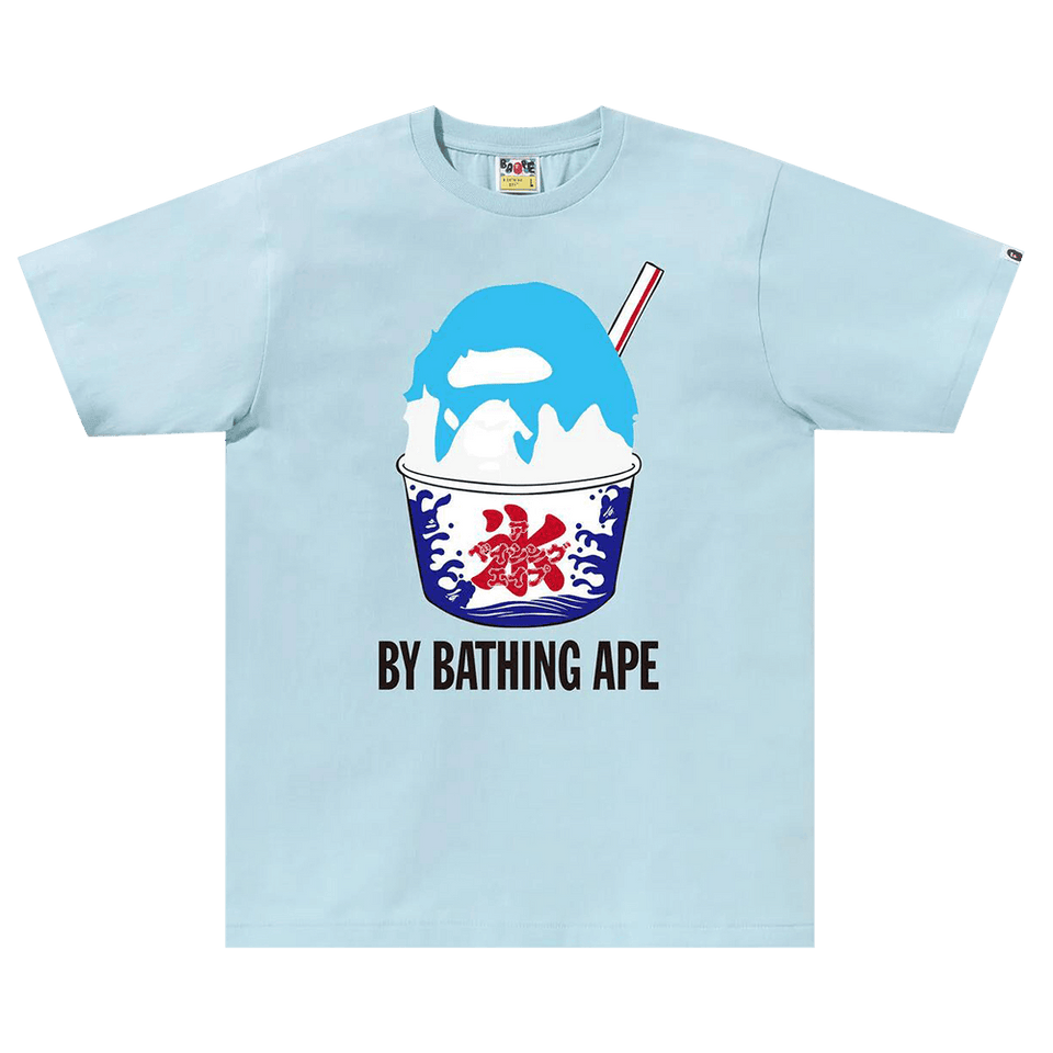 BAPE Shave Ice By Bathing Ape T-Shirt Sax