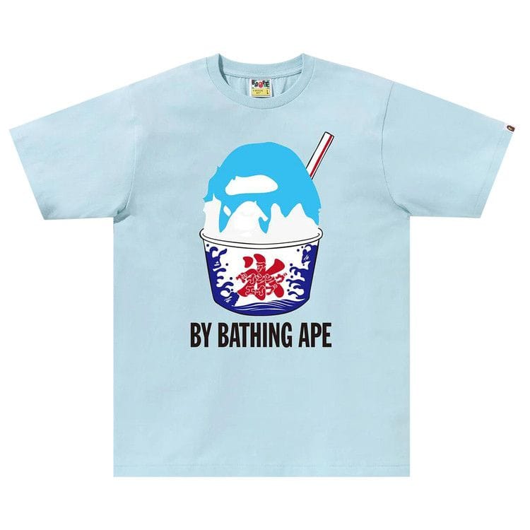 BAPE Shave Ice By Bathing Ape T-Shirt Sax