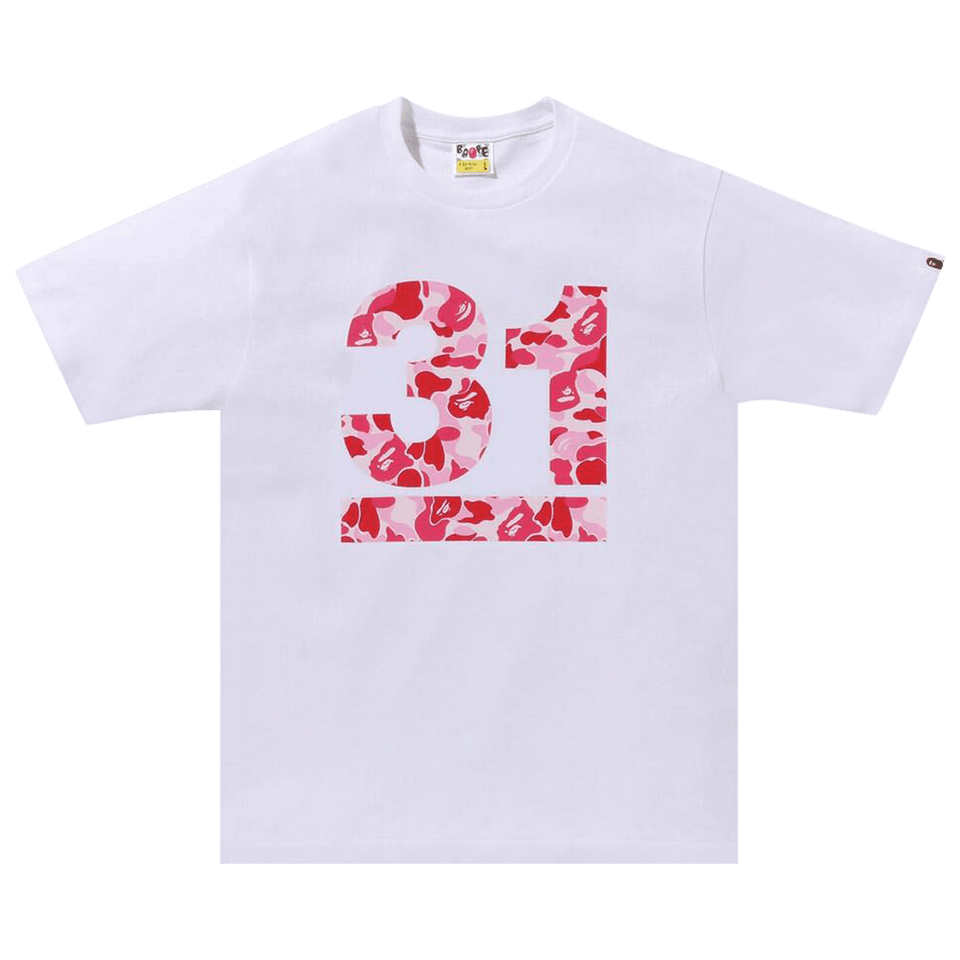 BAPE A Bathing Ape 31st Anniv. ABC Camo T-Shirt White/Pink