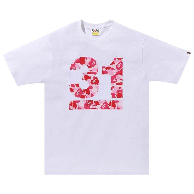 BAPE A Bathing Ape 31st Anniv. ABC Camo T-Shirt White/Pink
