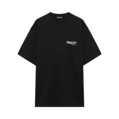 Balenciaga Logo Print T-Shirt Black