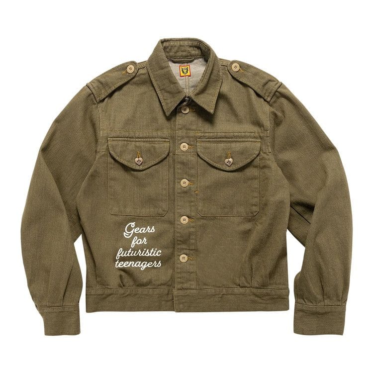Human Made Military Denim Jacket Olive Drab