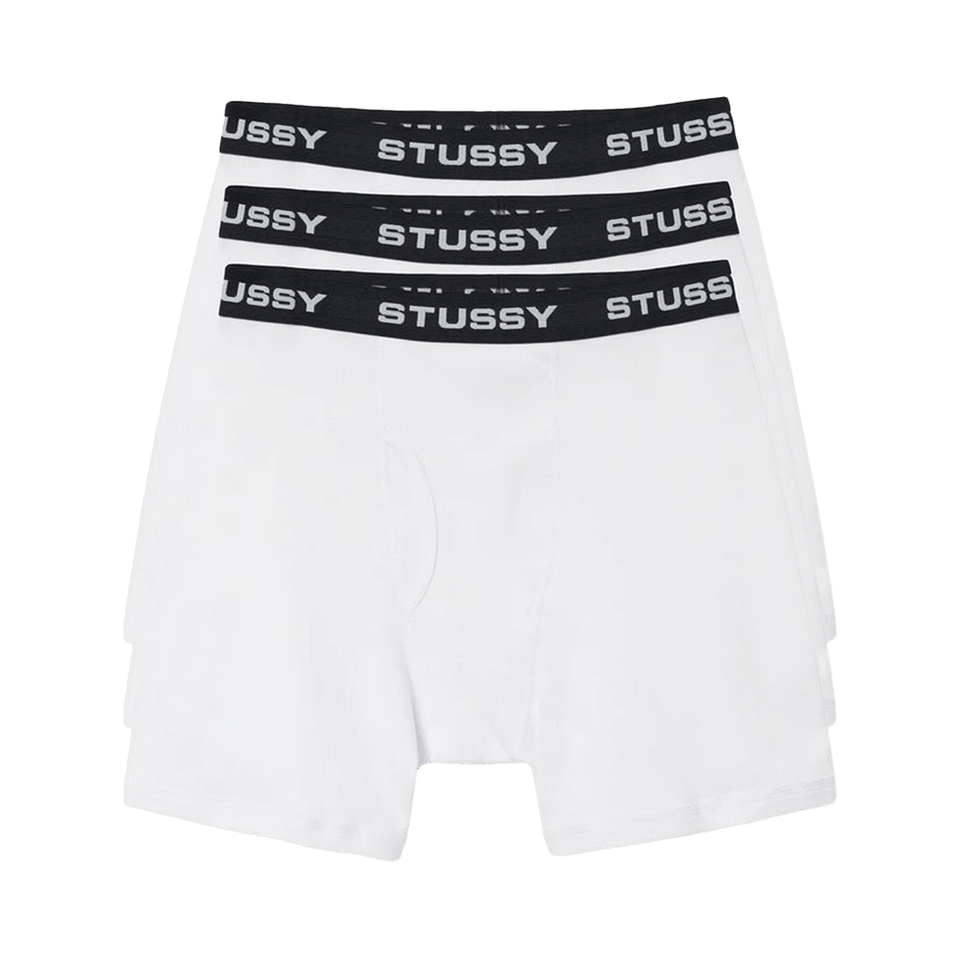 Stussy Boxer Briefs (3 Pack) White