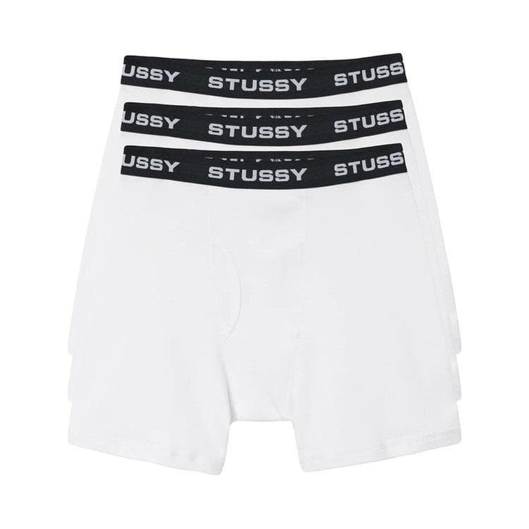 Stussy Boxer Briefs (3 Pack) White