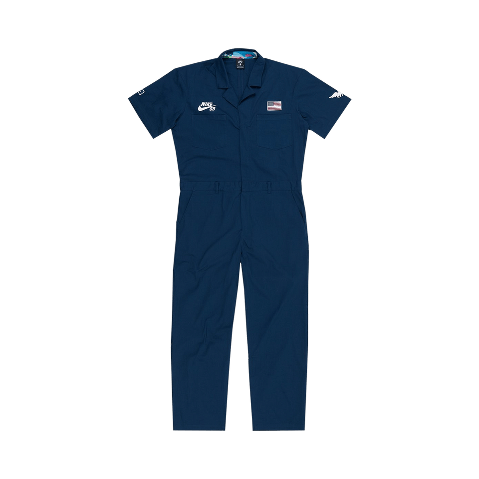 Nike SB x Parra USA Federation Kit Skate Coveralls Brave Blue/White