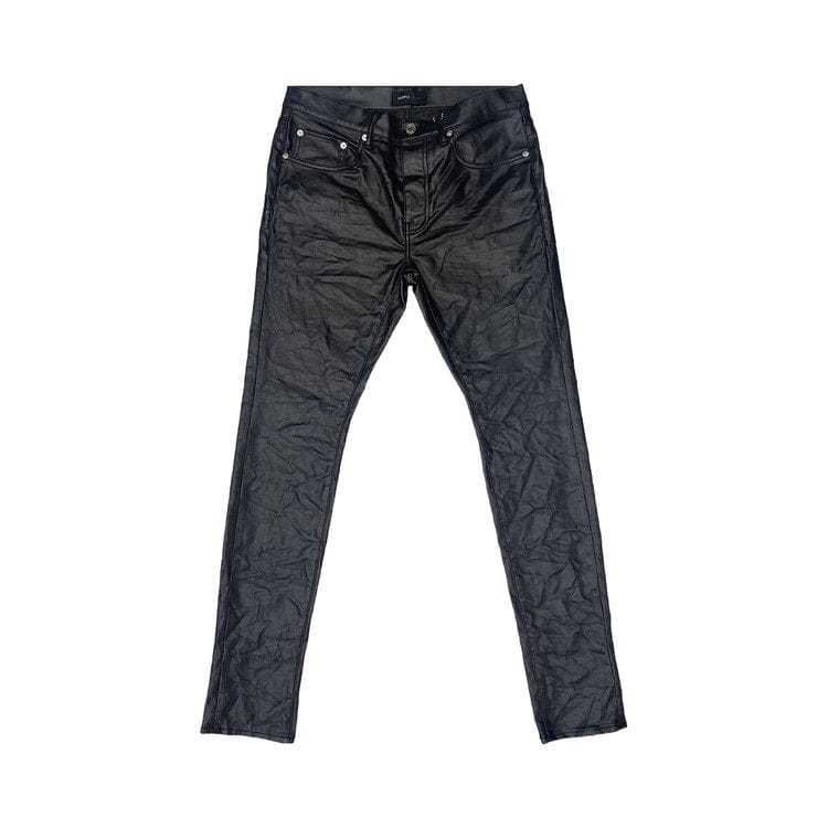 PURPLE BRAND Patent Film Denim Black