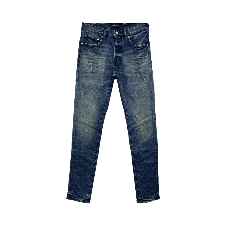 PURPLE BRAND Low Rise Slim Jeans Western Blue