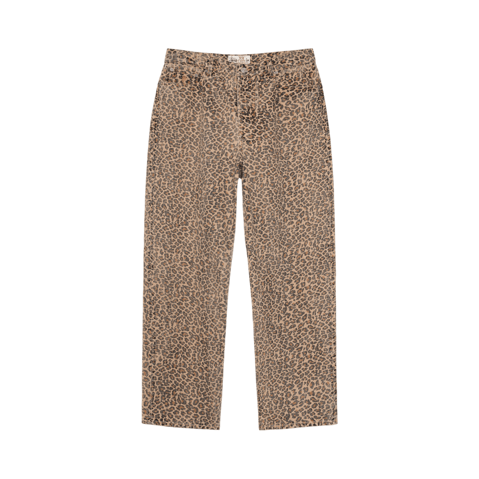 Stussy New Classic Jean Denim Leopard