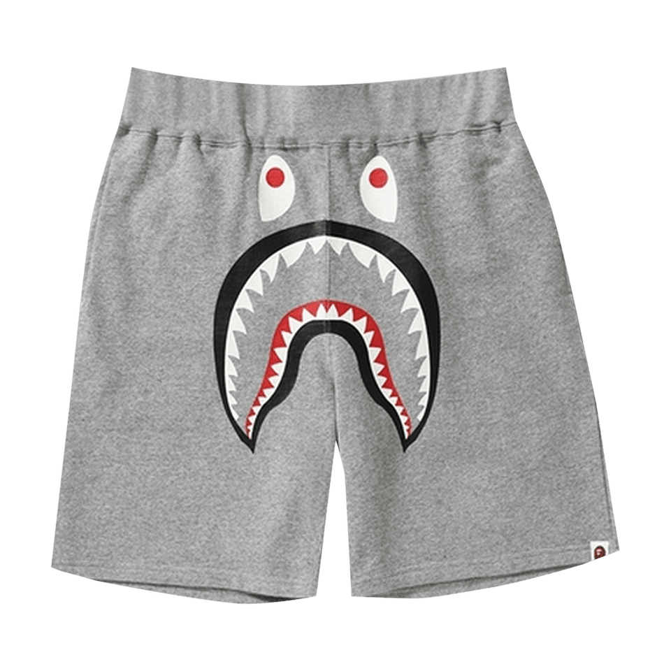 BAPE Shark Sweatshorts Grey