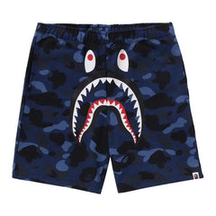 BAPE ABC Camo Shark Sweatshorts Navy