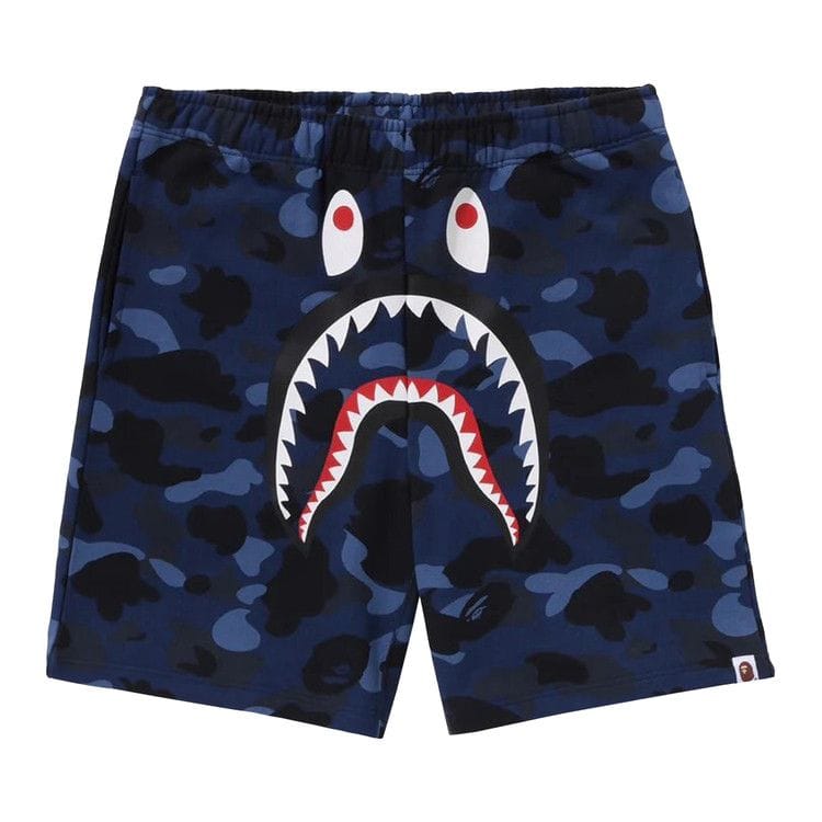 BAPE ABC Camo Shark Sweatshorts Navy