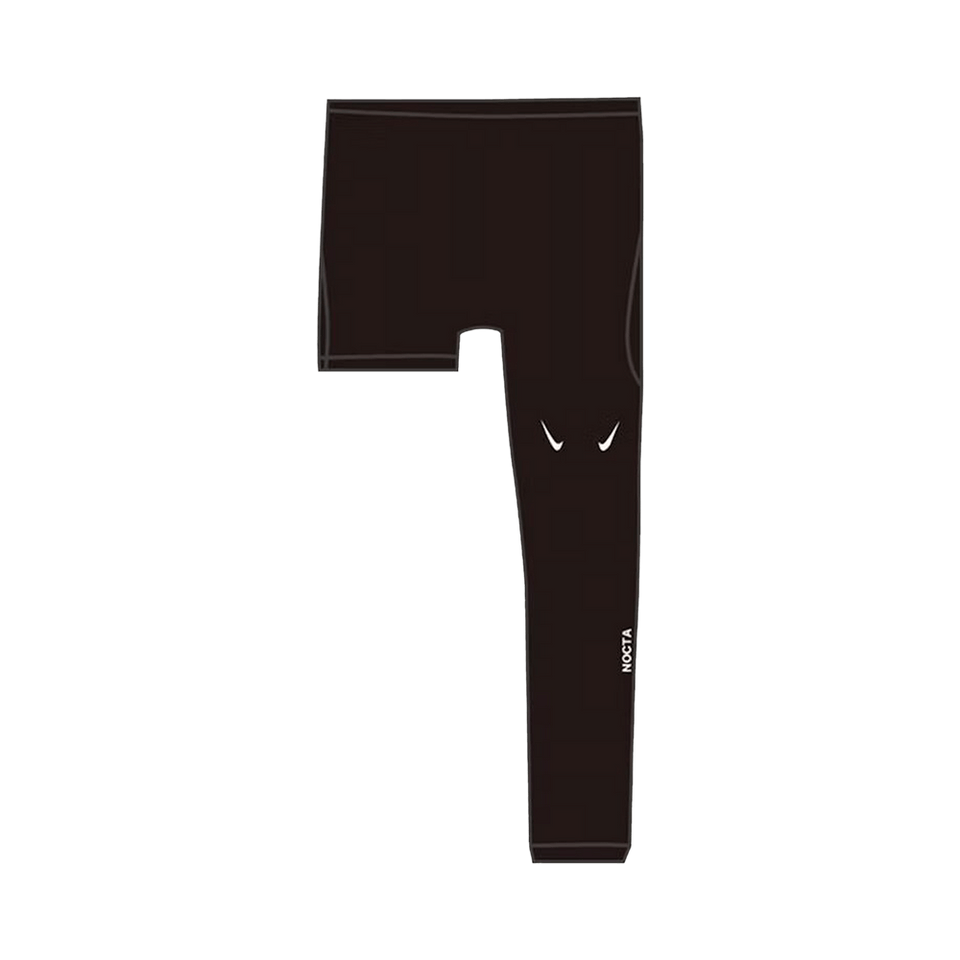 Nike x NOCTA Basketball Single Leg Tights Left Black