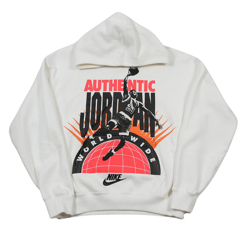Air Jordan Authentic Jordan Graphic Hoodie Sail/Infrared 23