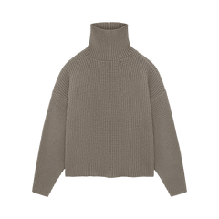 Fear of God Essentials Heavy Waffle Turtleneck Heather Grey