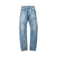 Kith For Levi's Mitchell Paint Splatter 501 Denim Medium Blue