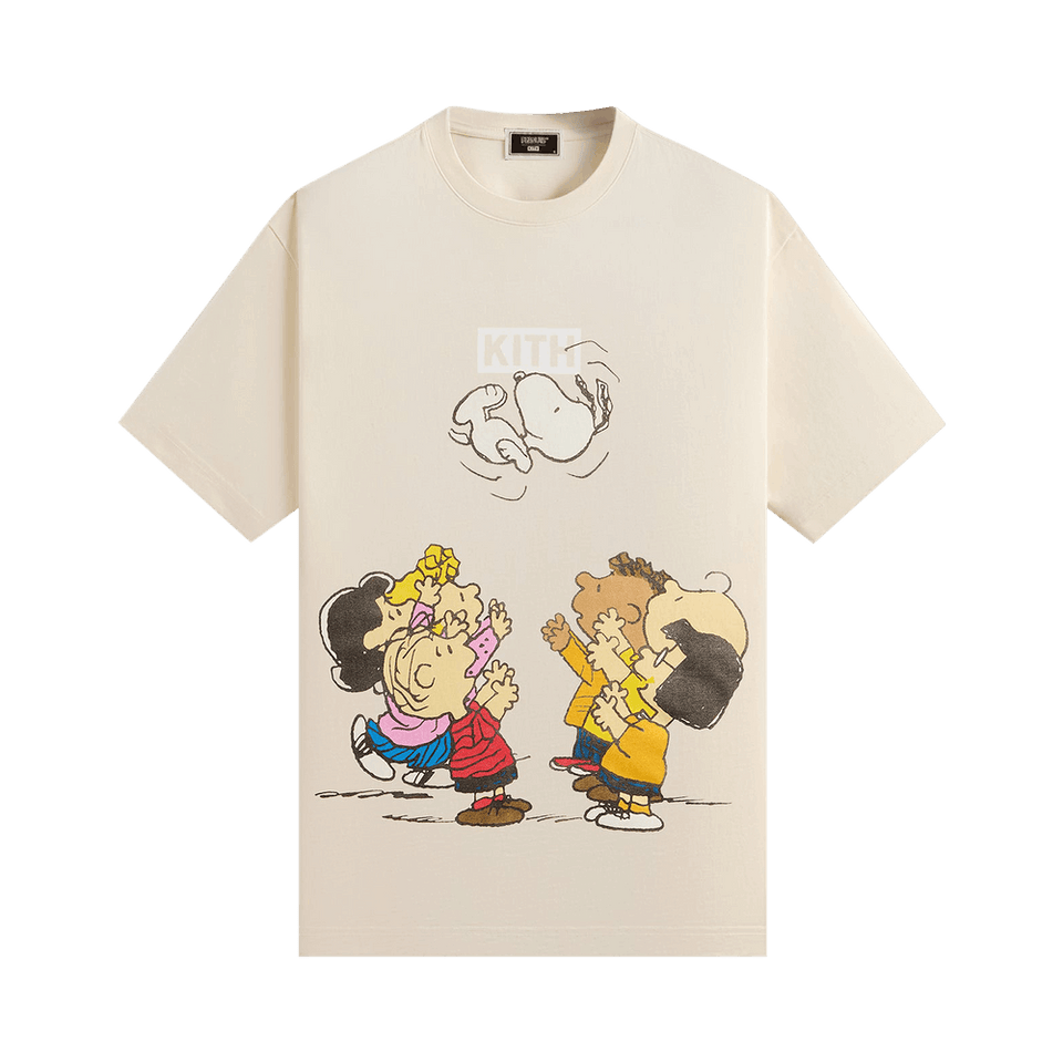 Kith For Peanuts Celebration Vintage T-Shirt Sandrift