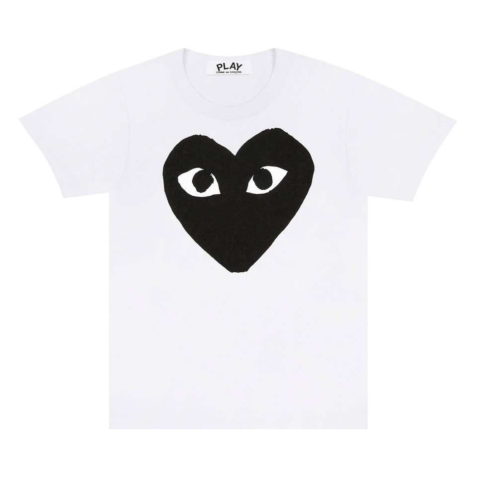 Comme Des Garcons Play Black Heart T-Shirt White