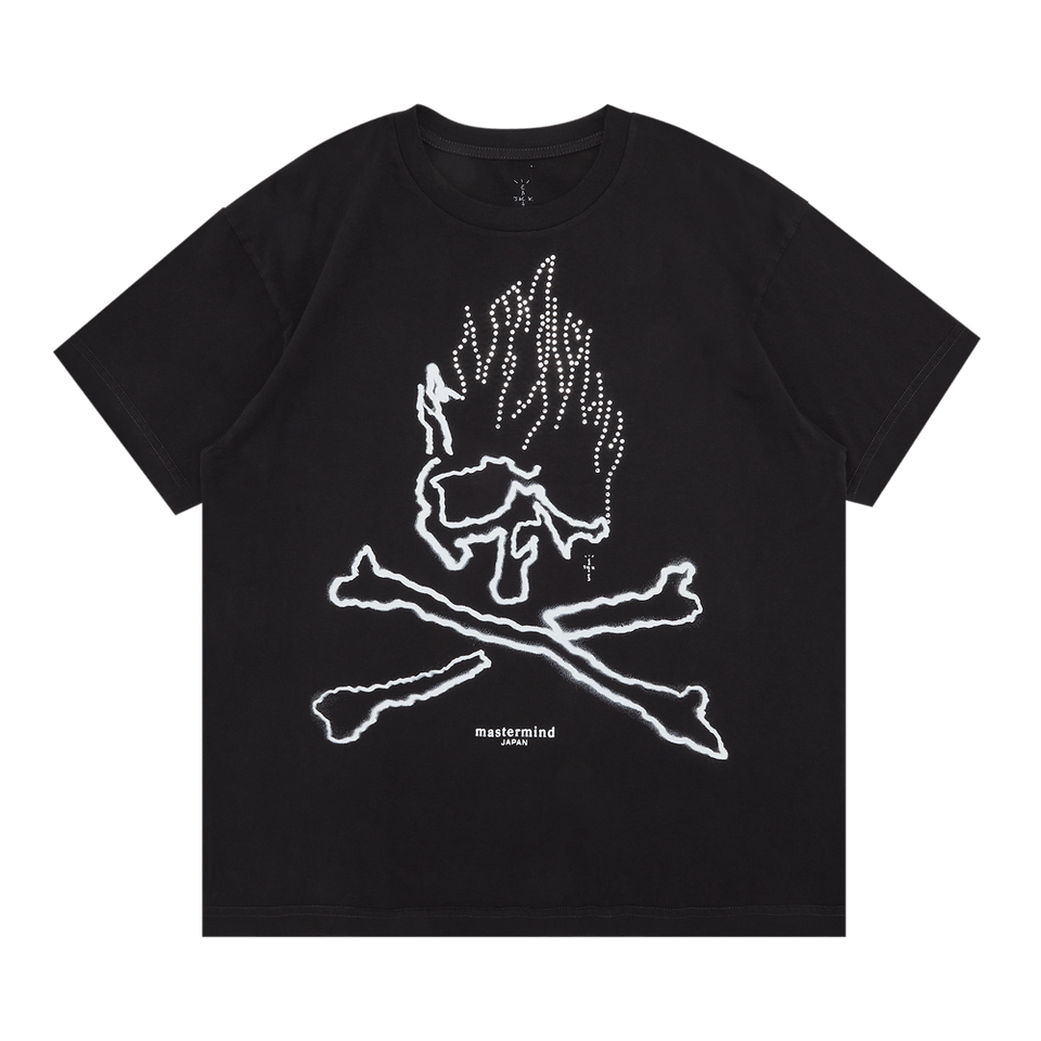 Cactus Jack by Travis Scott For Mastermind Skull T-Shirt Black