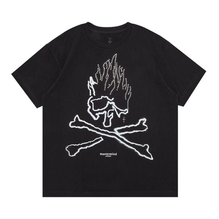 Cactus Jack by Travis Scott For Mastermind Skull T-Shirt Black