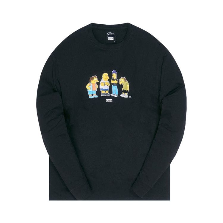 Kith For The Simpsons Bullies Long-Sleeve T-Shirt Black