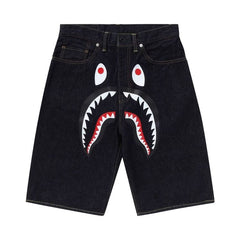 BAPE Shark Denim Shorts Navy/Indigo