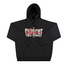 Supreme Embroidered Chenille Hoodie Black