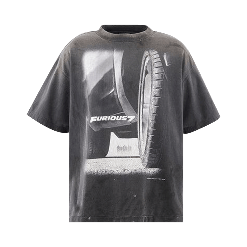 SAINT Mxxxxxx Furious 7 Shorts Sleeve T-Shirt Black