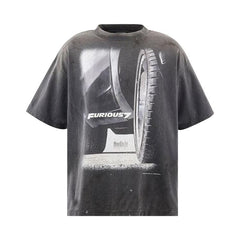 SAINT Mxxxxxx Furious 7 Shorts Sleeve T-Shirt Black