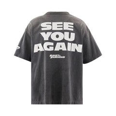 SAINT Mxxxxxx Furious 7 Shorts Sleeve T-Shirt Black