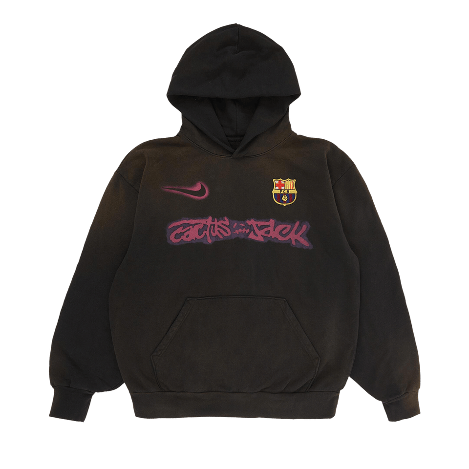 Nike FC Barcelona x Cactus Jack Spray Logo Hoodie Blue
